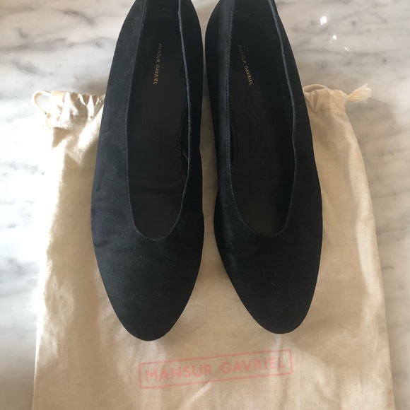 🛍 Mansur Gavriel Suede Ballet Flats - Picture 8 of 9